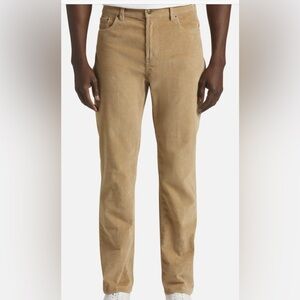 NWT Joseph‎ Abboud Corduroy Pants Tan Men’s Size 34x30 Flat Front Modern Fit